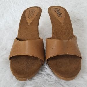 Candies vintage studded heel slides size 7 1/2